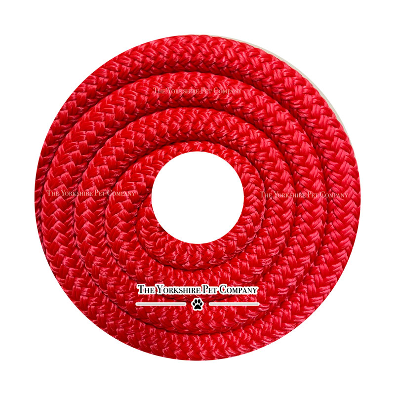 Red Yacht Rope Dog Collar - The Yorkshire Pet Company